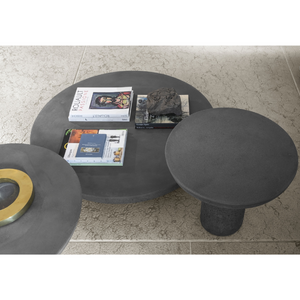 Wax-Finished Concrete Side Table | Mogg Olo | Italianfurniture.com