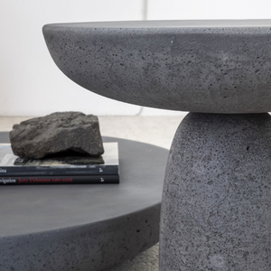 Wax-Finished Concrete Coffee Table | Mogg Olo | Italianfurniture.com