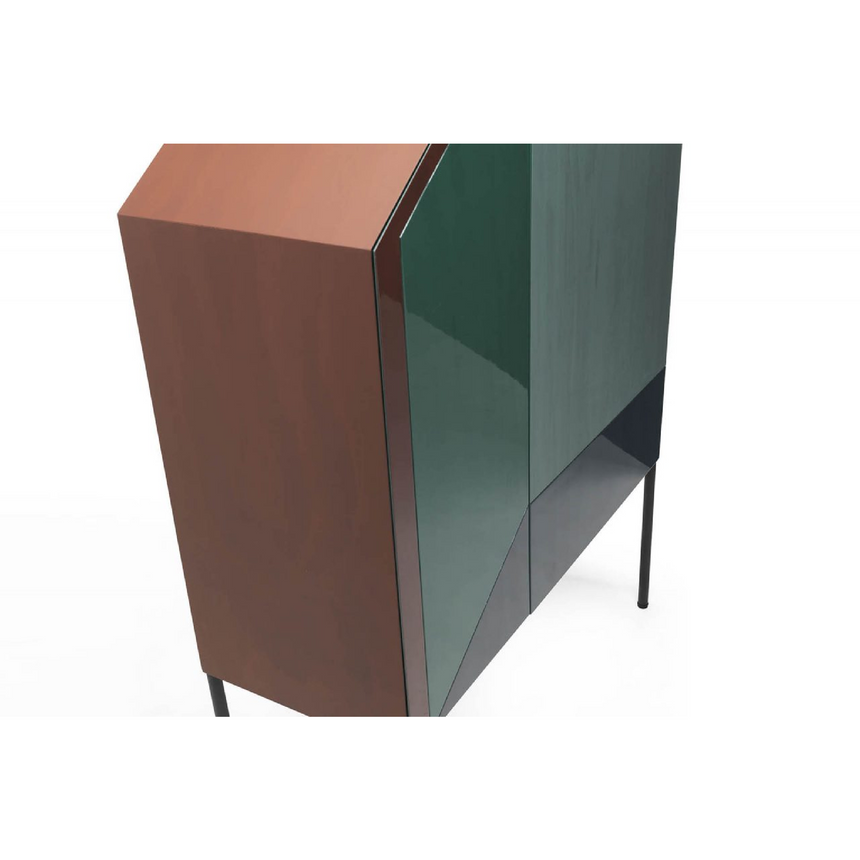 Asymmetric Wooden 2-Door Cabinet | Mogg Ritratti