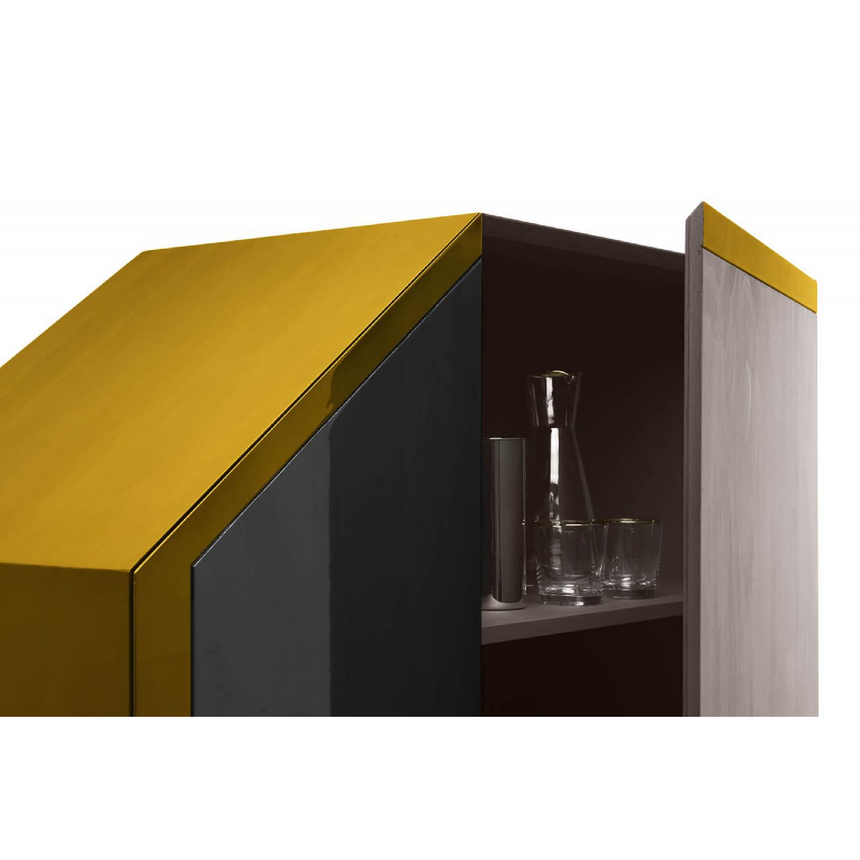 Asymmetric Wooden 2-Door Cabinet | Mogg Ritratti