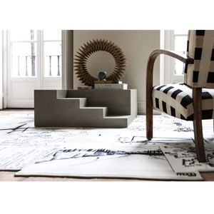 Monochrome Wool Blend Rug 6'7" x 10' | Mogg Appunti | italianfurniture.com