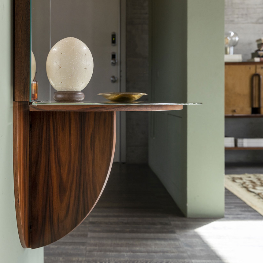 Folding-Top Minimalist Mirror | Mogg Brame | Italianfurniture.com