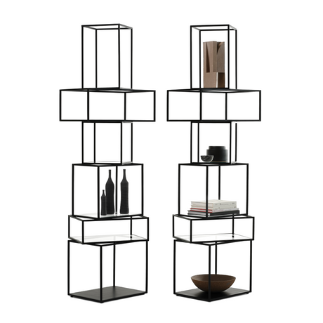 Black Metal Framed Storage Unit | Mogg Babylon | Italianfurniture.com