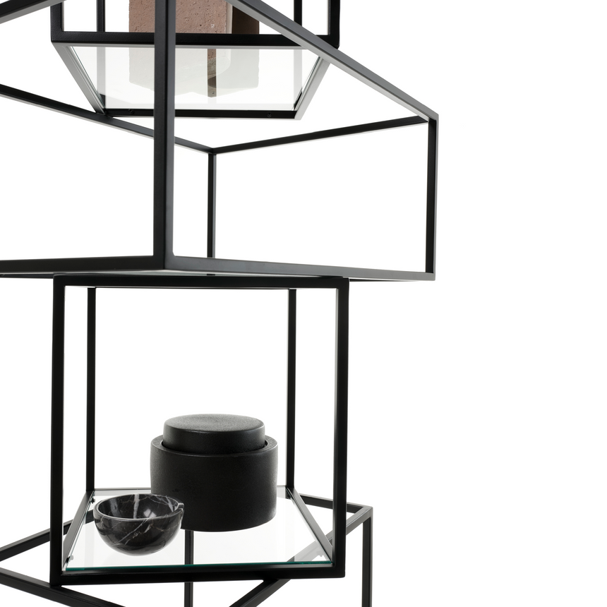 Black Metal Framed Storage Unit | Mogg Babylon | Italianfurniture.com