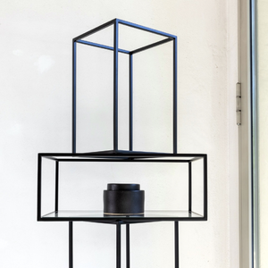 Black Metal Framed Storage Unit | Mogg Babylon | Italianfurniture.com