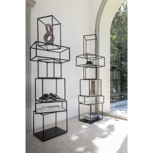 Black Metal Framed Storage Unit | Mogg Babylon | Italianfurniture.com