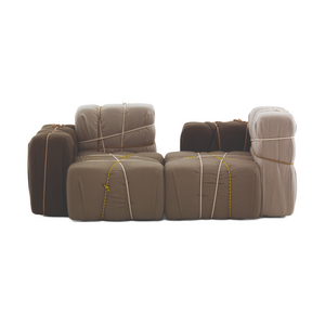 Rope-Tied Gray Lounge Armchair | Mogg Contropakko | Italianfurniture.com