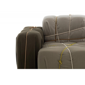 Rope-Tied Gray Lounge Armchair | Mogg Contropakko | Italianfurniture.com