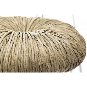 Straw-Padded Accent Stool | Mogg Donut | Italianfurniture.com