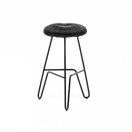 Straw-Padded Counter Stool | Mogg Donut | Italianfurniture.com