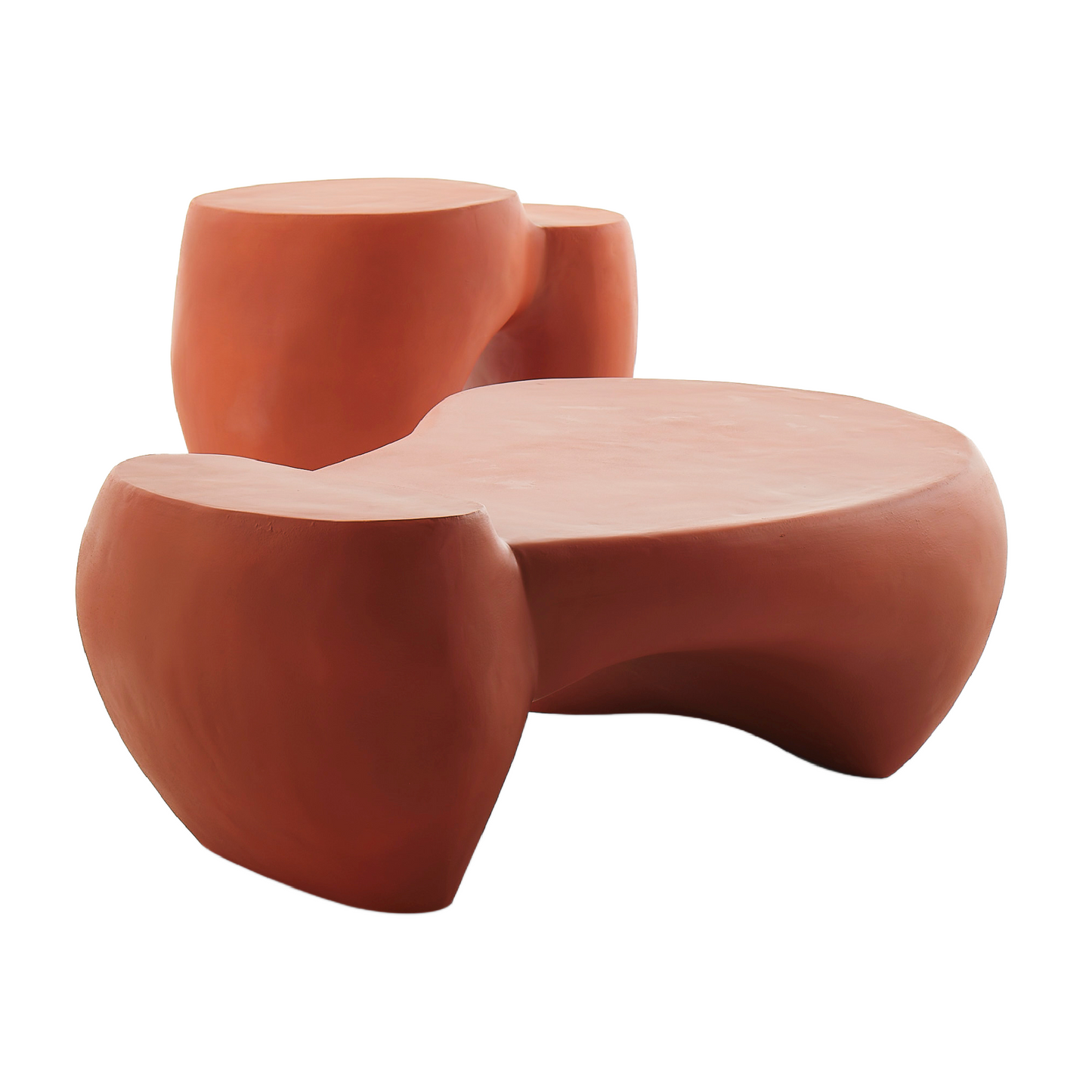 Organic-Shaped Stoneware Coffee Table | Mogg Dune | Italianfurniture.com