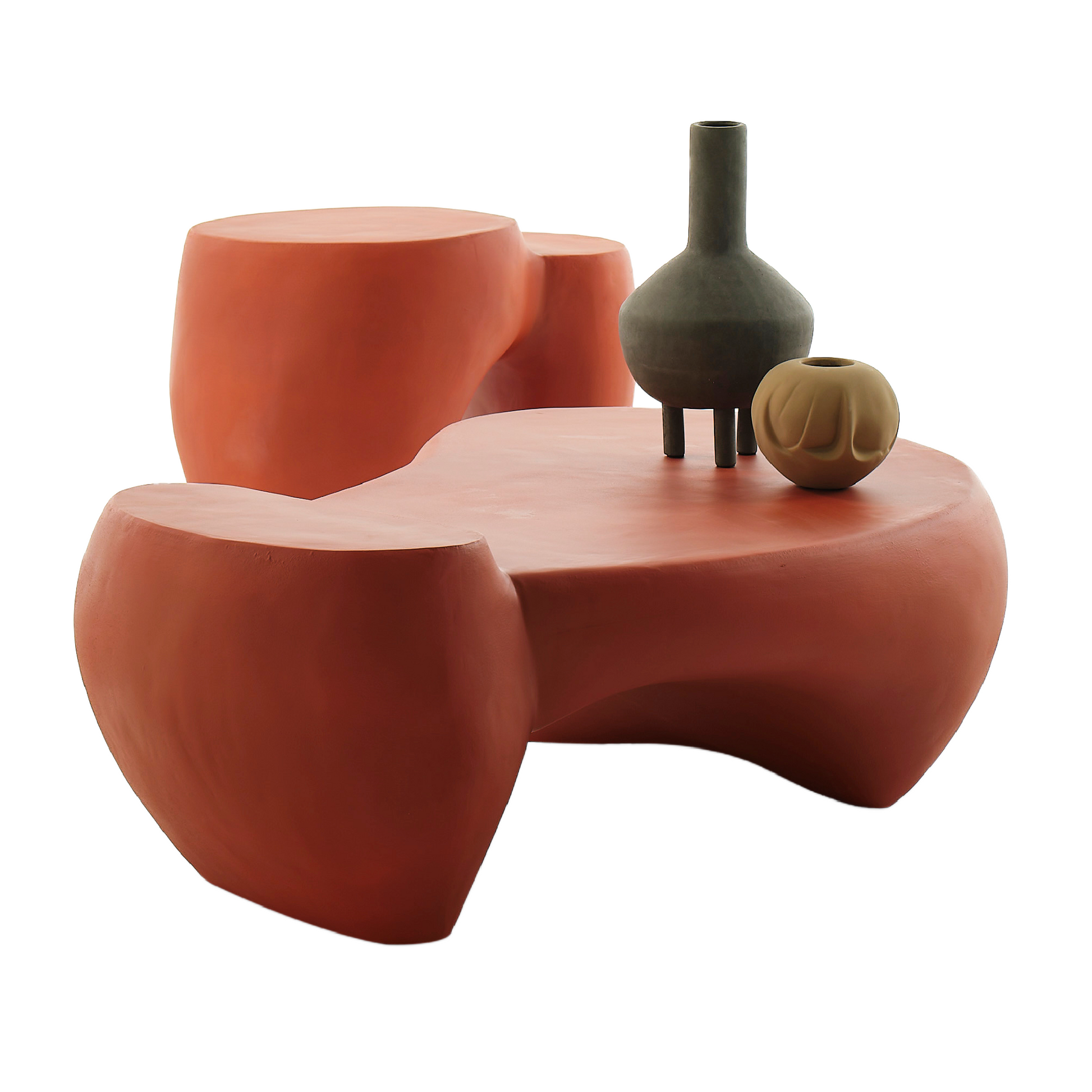 Organic-Shaped Stoneware Coffee Table | Mogg Dune | Italianfurniture.com