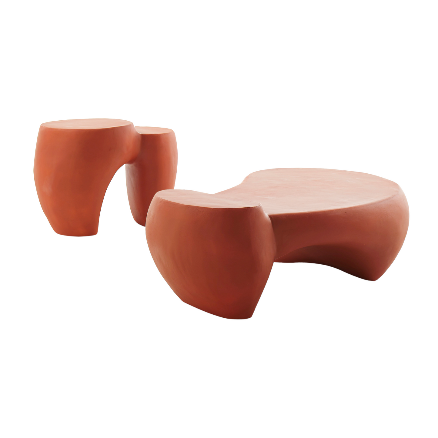 Organic-Shaped Stoneware Coffee Table | Mogg Dune | Italianfurniture.com