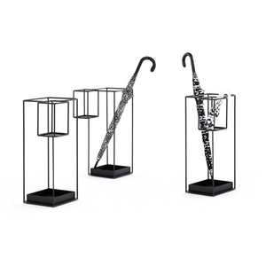 Black Metal Umbrella Stand | Mogg Duo | italianfurniture.com