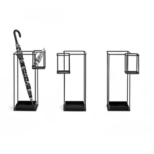 Black Metal Umbrella Stand | Mogg Duo | italianfurniture.com