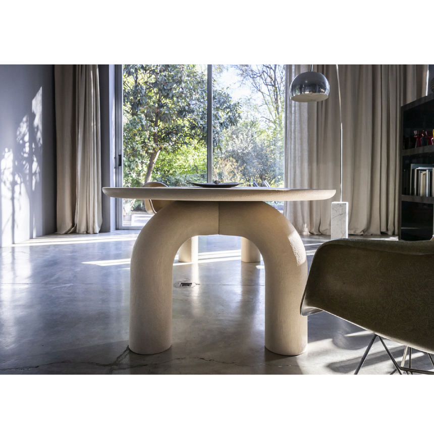 Hand-Troweled Modern Dining Table | Mogg Elephante | Italianfurniture.com