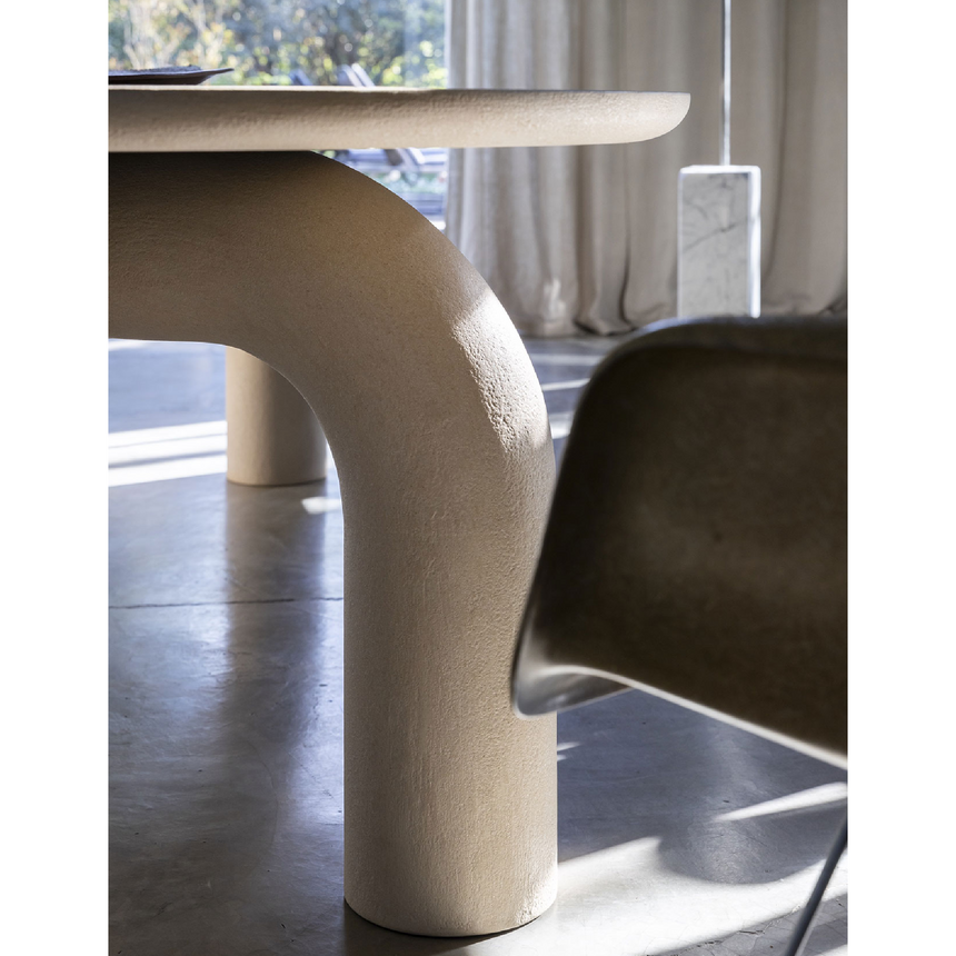 Hand-Troweled Modern Dining Table | Mogg Elephante | Italianfurniture.com