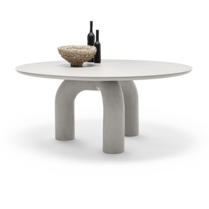 Hand-Troweled Modern Dining Table | Mogg Elephante | Italianfurniture.com