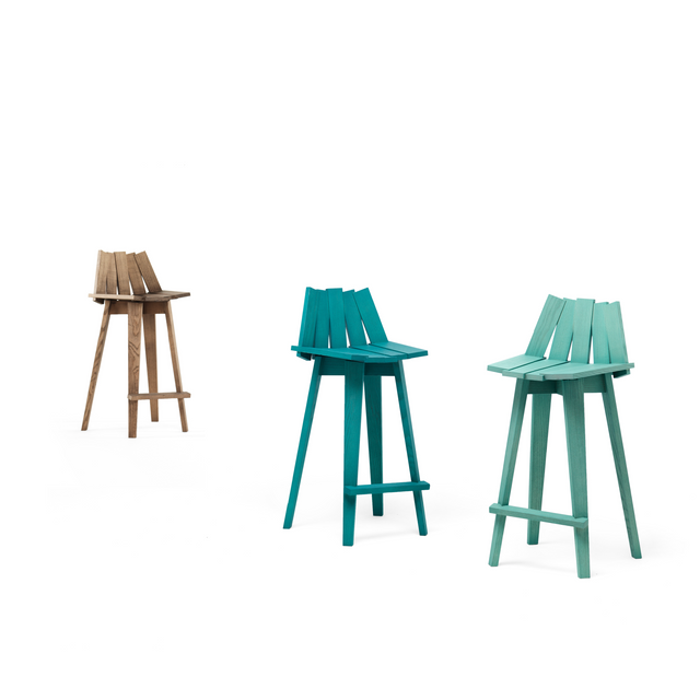 Solid Wood Bar Stool | Mogg Frank | Italianfurniture.com