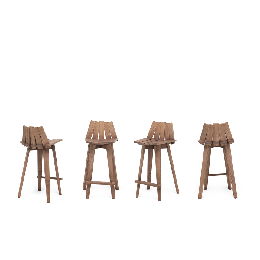 Solid Wood Bar Stool | Mogg Frank | Italianfurniture.com