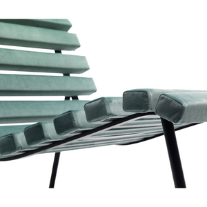 Slatted Velvet Lounge Chair | Mogg Giardinett | Italianfurniture.com