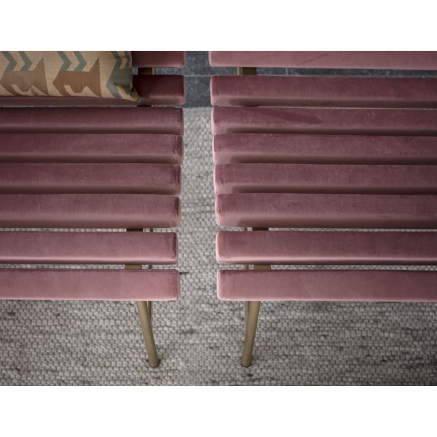 Slatted Velvet Lounge Chair | Mogg Giardinett | Italianfurniture.com