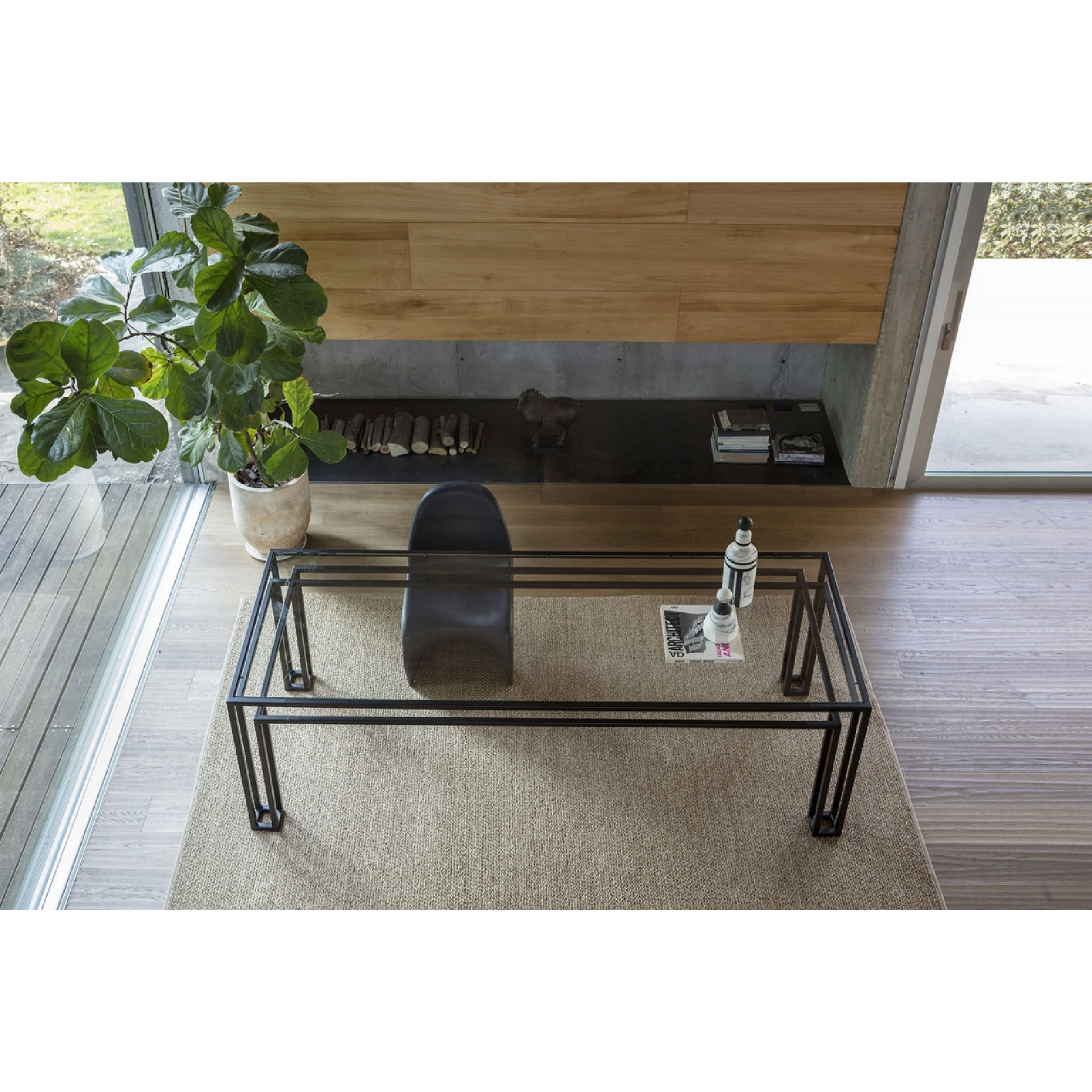 Glass Minimalist Coffee Table | Mogg Hotline | Italianfurniture.com