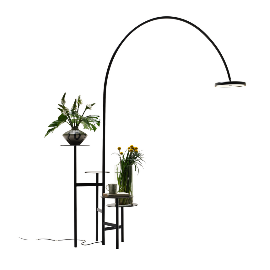 Contemporary Metal Floor Lamp | Mogg Ikebana | Italianfurniture.com