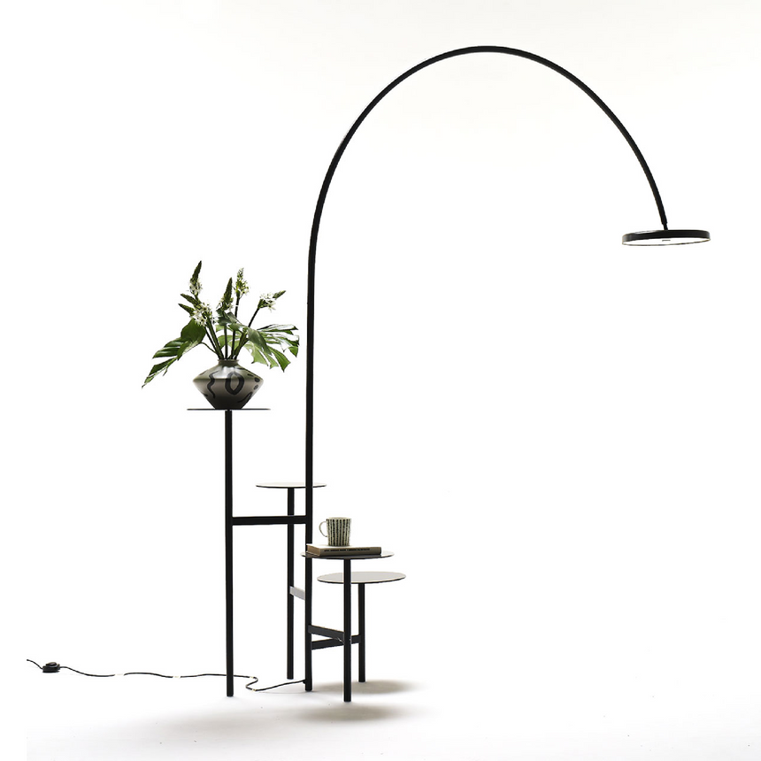 Contemporary Metal Floor Lamp | Mogg Ikebana | Italianfurniture.com