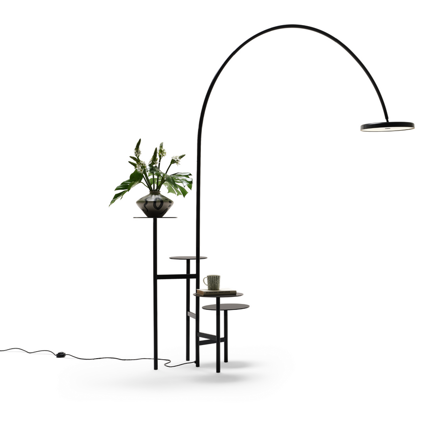 Contemporary Metal Floor Lamp | Mogg Ikebana | Italianfurniture.com