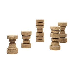 Turned Cork Accent Stool | Mogg King&Queen | Italianfurniture.com