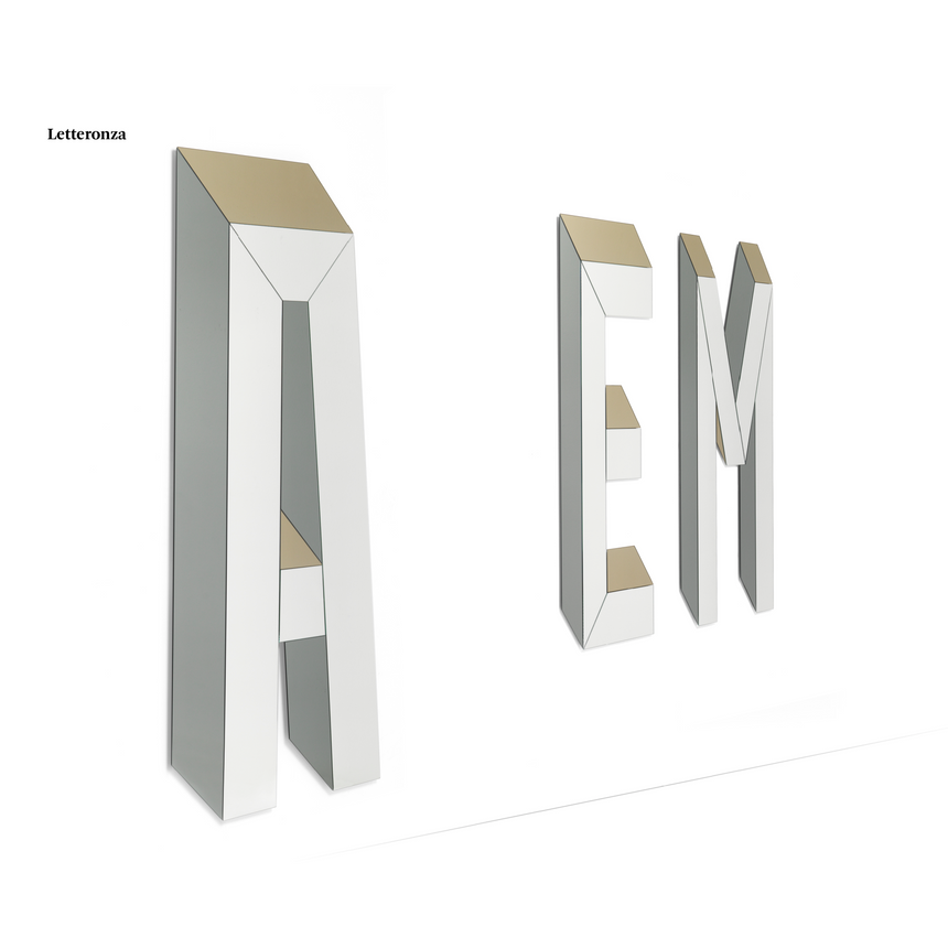 Letter Wall Mirror | Mogg Letteronza | Italianfurniture.com