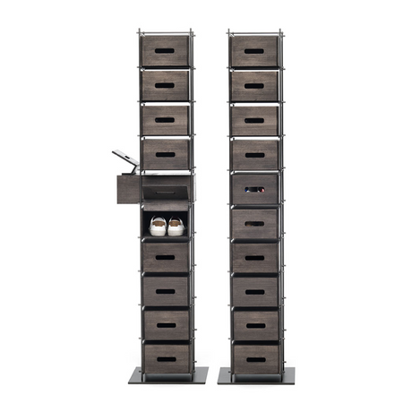 Solid Ash Shoe Cabinet | Mogg Manolo | Italianfurniture.com