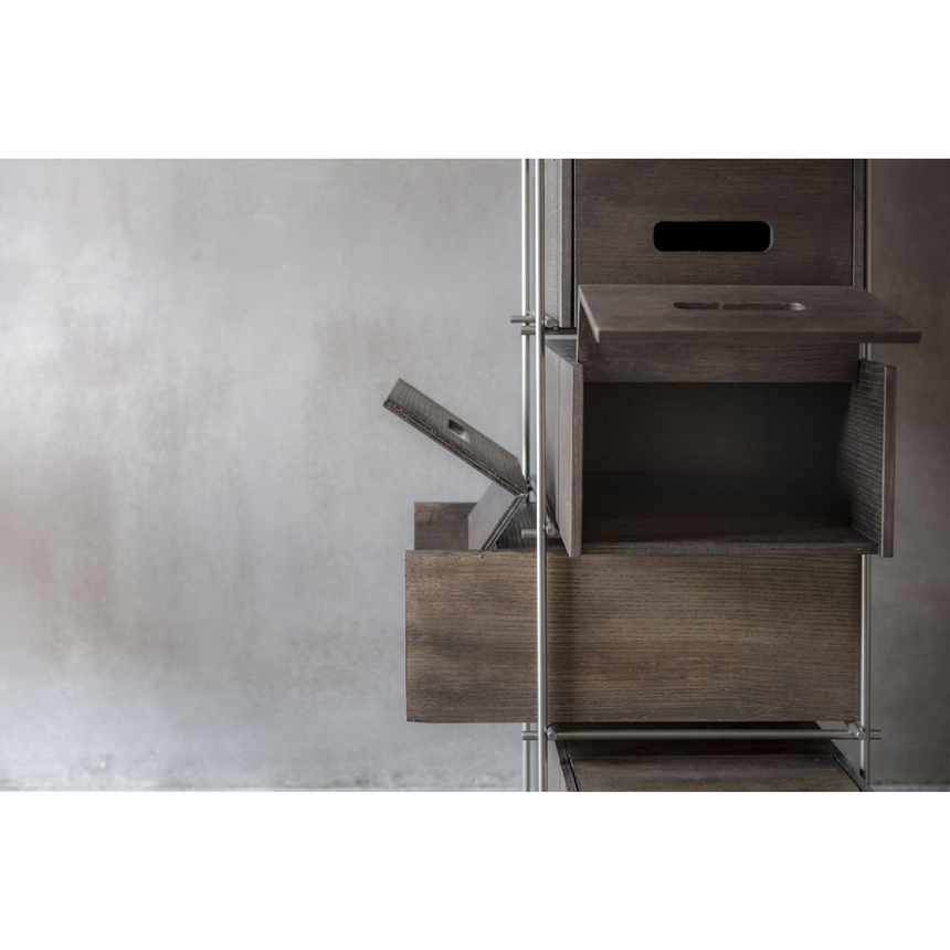 Solid Ash Shoe Cabinet | Mogg Manolo | Italianfurniture.com