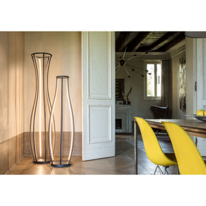 Curved Metal LED Floor Lamp | Mogg Penelope | Italianfurniture.com