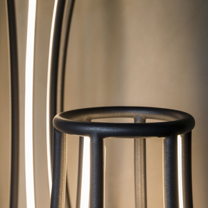 Curved Metal LED Floor Lamp | Mogg Penelope | Italianfurniture.com