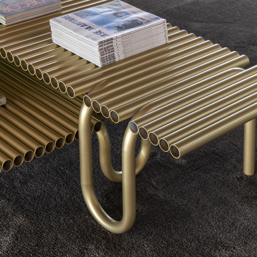 Tubular Metal Coffee Table | Mogg Pipelines | Italianfurniture.com