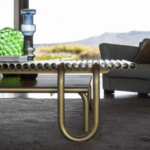 Tubular Metal Coffee Table | Mogg Pipelines | Italianfurniture.com