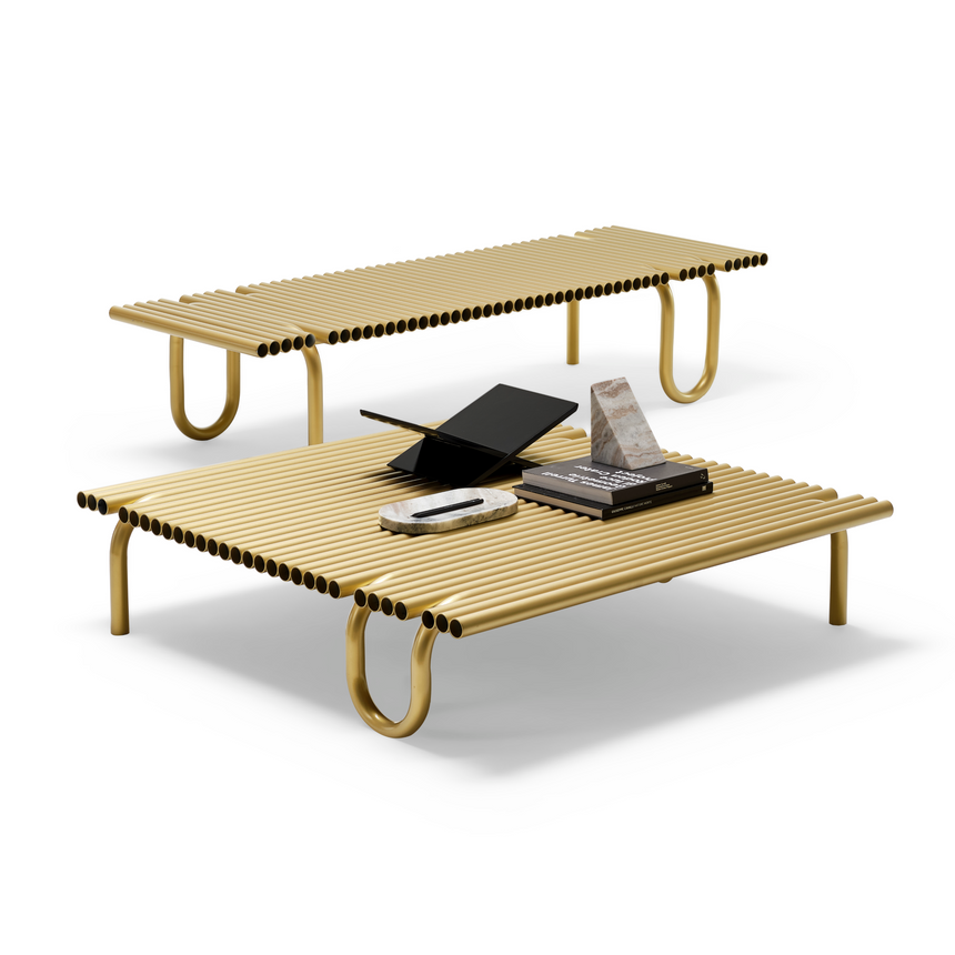 Tubular Metal Coffee Table | Mogg Pipelines | Italianfurniture.com