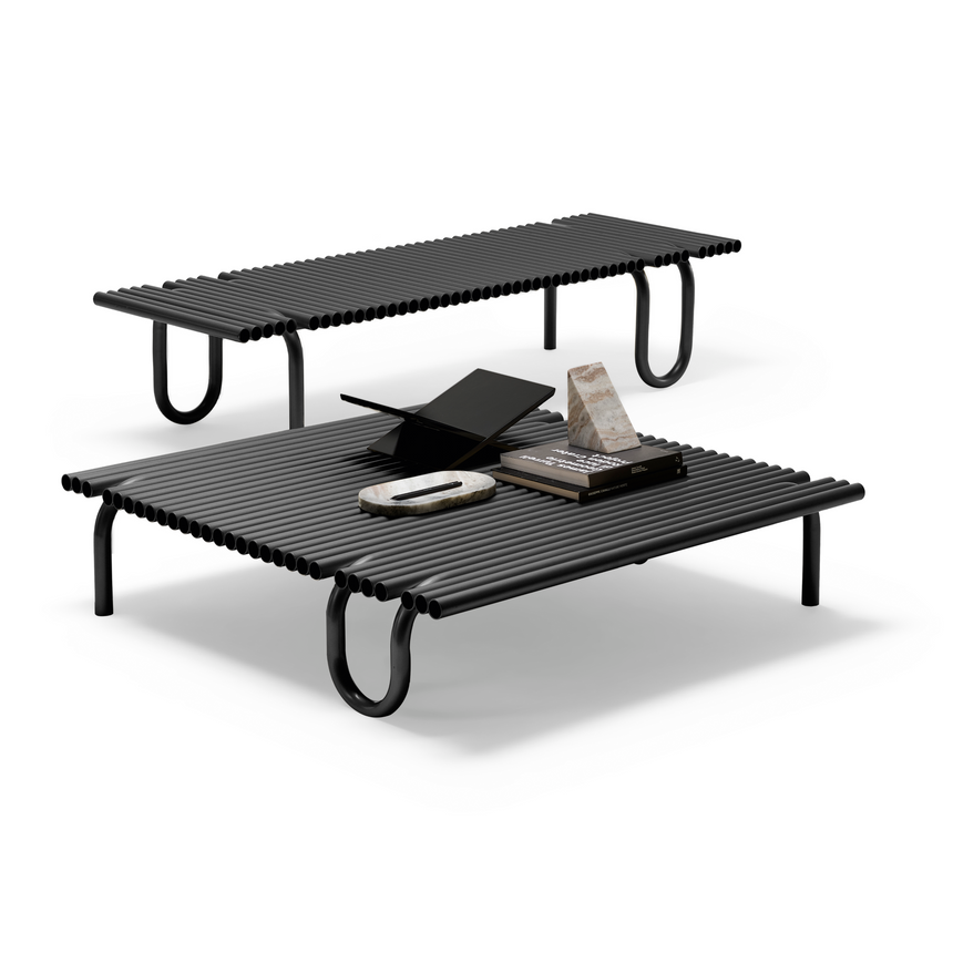 Tubular Metal Coffee Table | Mogg Pipelines | Italianfurniture.com