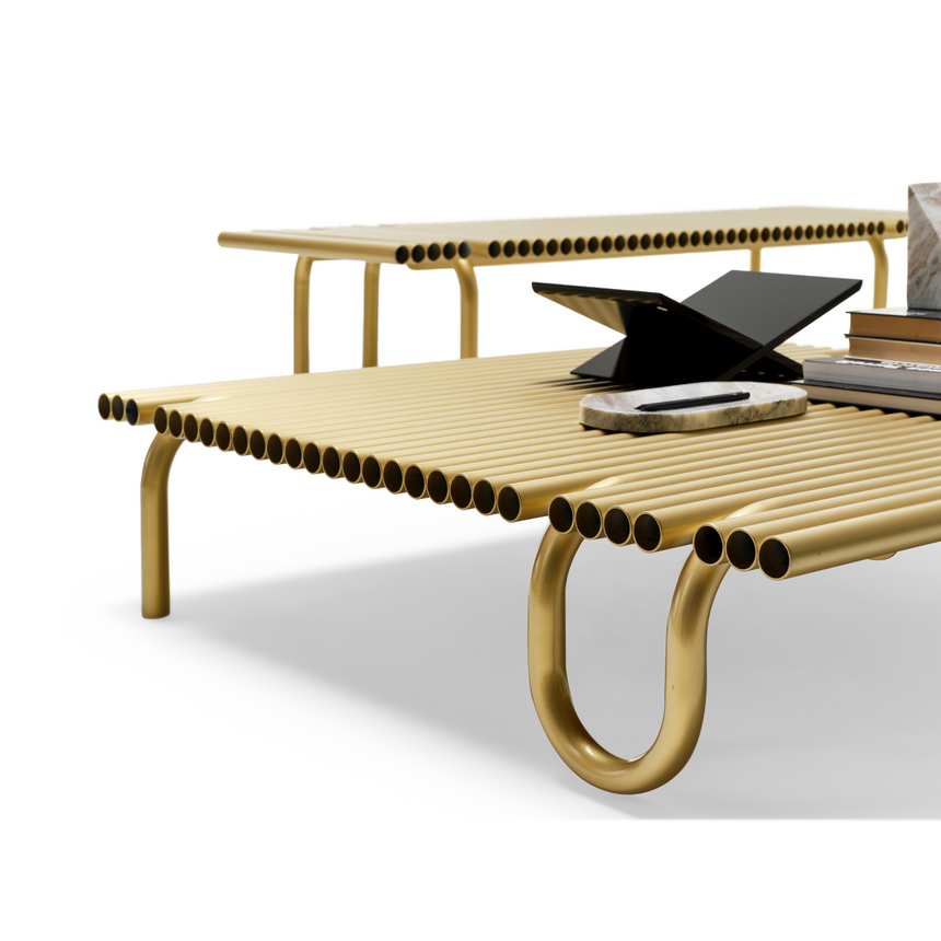 Tubular Metal Coffee Table | Mogg Pipelines | Italianfurniture.com