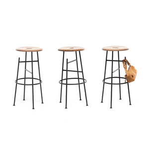 Solid Walnut Barstool | Mogg Sbagliato | Italianfurniture.com