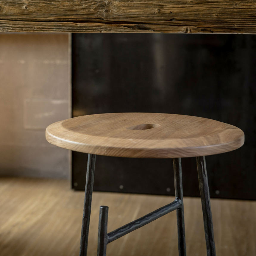 Solid Walnut Barstool | Mogg Sbagliato | Italianfurniture.com