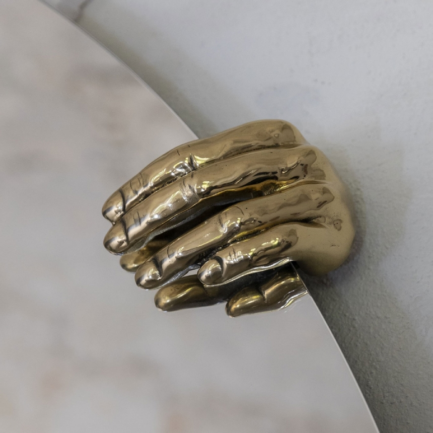 Gold Hand Wall Mirror | Mogg Selfie | Italianfurniture.com