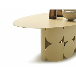 Oval Central-Base Coffee Table | Mogg Shape | Italianfurniture.com