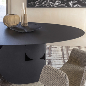 Hand-Troweled Dining Table | Mogg Shape | Italianfurniture.com