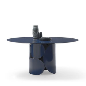 Round Central-Base Dining Table | Mogg Shape | Italianfurniture.com