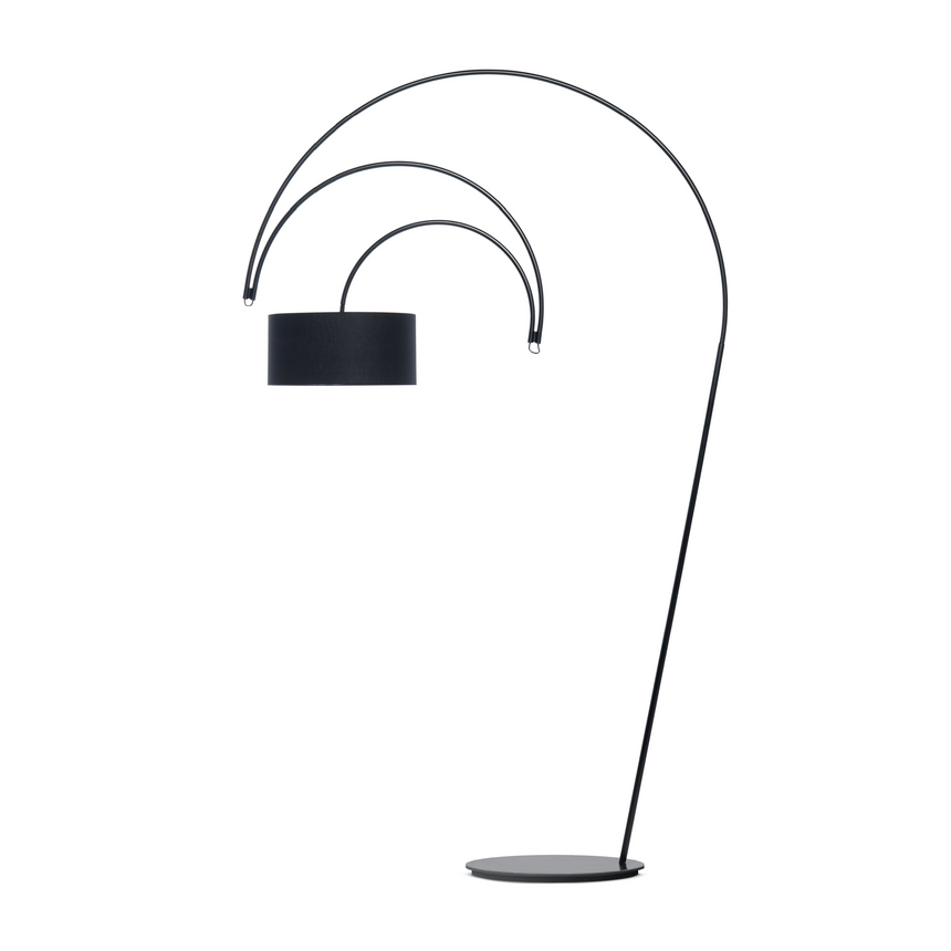 Black Metal Directional Floor Lamp | Mogg Sott'archi | Italianfurniture.com