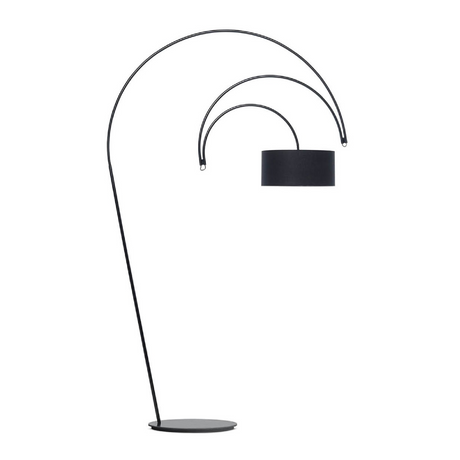 Black Metal Directional Floor Lamp | Mogg Sott'archi | Italianfurniture.com