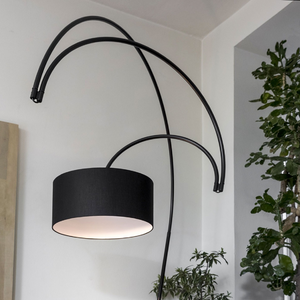 Black Metal Directional Floor Lamp | Mogg Sott'archi | Italianfurniture.com